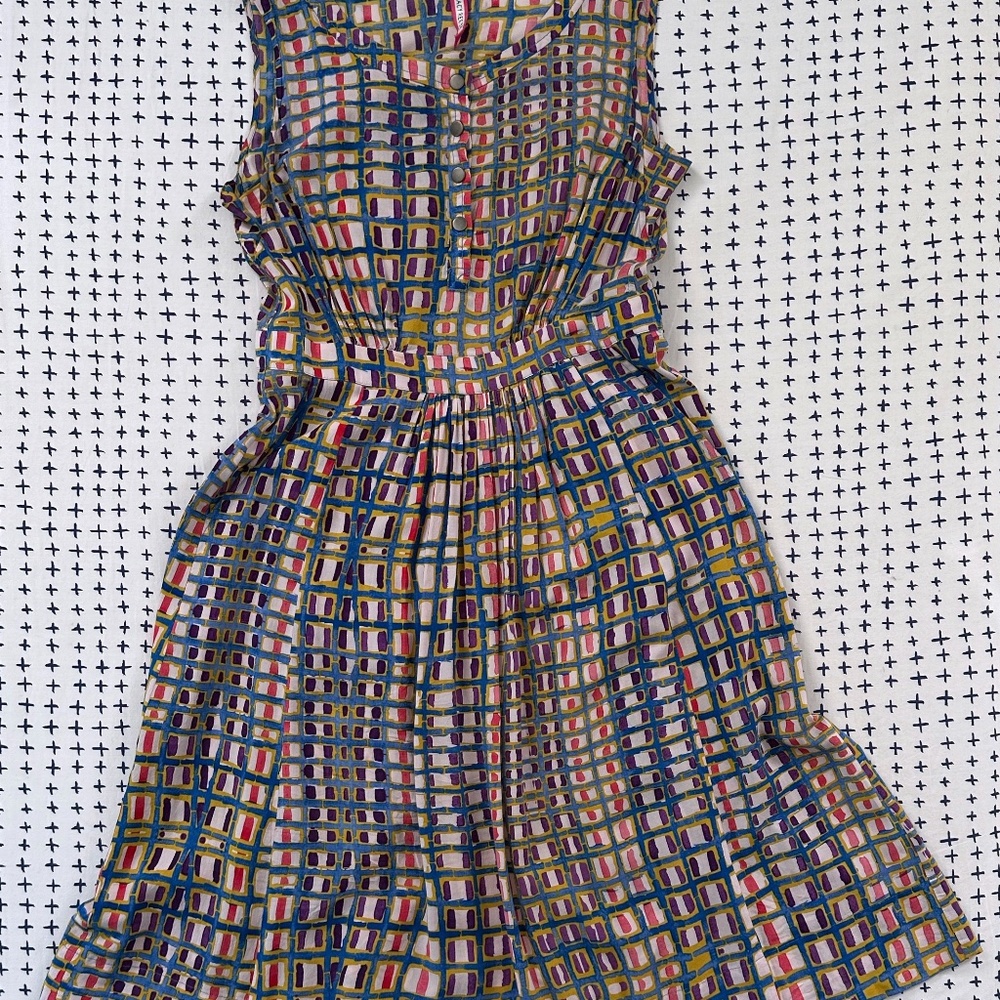 Anthropologie - Plenty by Tracy Reese Sunchecked Sundress - Size 2 - Picture 2 of 5